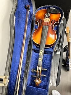 anton schuster vintage violin w/ original case image 1