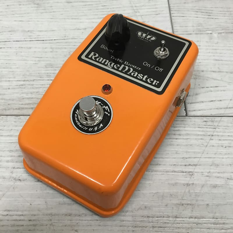 USA TruFi Rangemaster Treble Booster Guitar Effect Orange Reverb