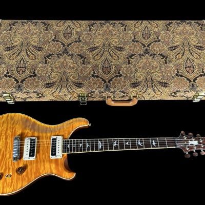 2013 Paul Reed Smith PRS DC245 Ted McCarty Signature Private Stock w 1-Piece Quilt Top & Solid Brazilian Neck ~ Santana Yellow image 11