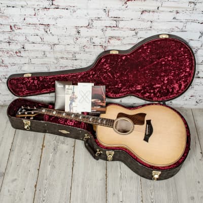 Taylor - 618e - Grand Orchestra V-Class Acoustic-Electric Guitar - Natural - w/ Hardshell Case - x4010 image 14