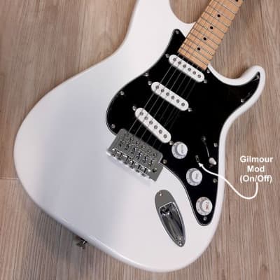 2023 Elite ® Strat Pro Style Guitar " Classic White & Black " , Gilmour mod & Pickups® w/ Z-Mules image 2