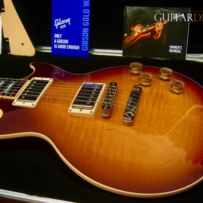 ♚ SUPERB ♚ 2015 GIBSON LES PAUL TRADITIONAL 100th Anniversary ♚ HONEYBURST AAA Flame ♚MOP♚ Standard image 4