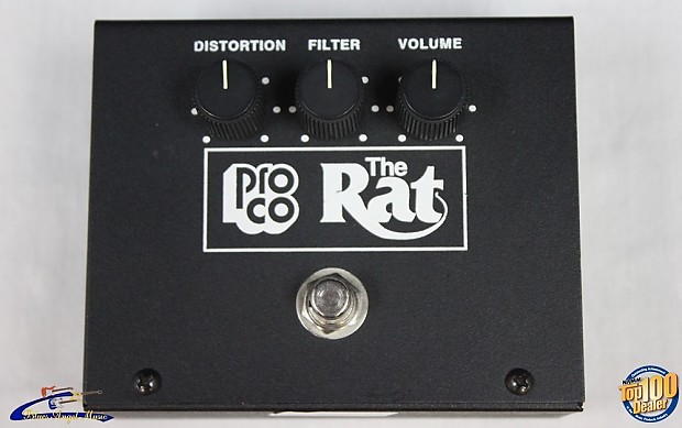 1998 Pro Co Vintage Rat Reissue Distortion Pedal w/ LM308 Chip! #28559