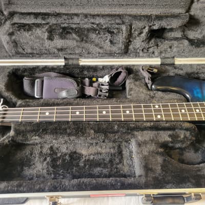 Ernie Ball Music Man Stingray 2017 - Stealth Black / Custom Jason Voorhees Paintjob image 3