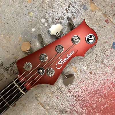 Freedom Custom Guitar Research Rhino-5 2019 Red Metallic image 9