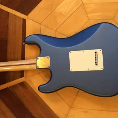 DISPLAY MODEL- Fender American Performer Stratocaster, Satin Lake Placid Blue Maple Neck, w/ Fender padded Gig Bag Case image 15