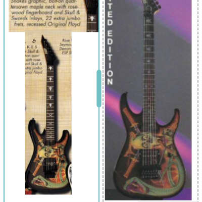 ギター ESP George Lynch Skulls&snakes 90 model ESP George Lynch Signature Electric Guitar - Skull and