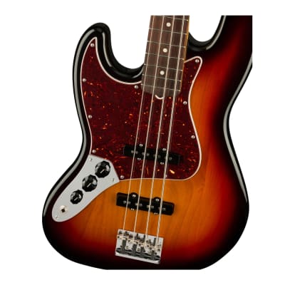 Fender American Professional II 4-String Jazz Bass Rosewood Fingerboard Guitar (Left-Handed, 3-Color Sunburst) image 5