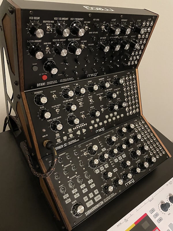 Moog DFAM + Mother 32 + Subharmonicon Bundle (3-tier rack kit included)