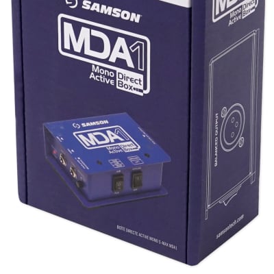 Samson S-Max MDA1 Active Mono Direct DI Box,18Hz–35kHz, Battery or phantom power image 7