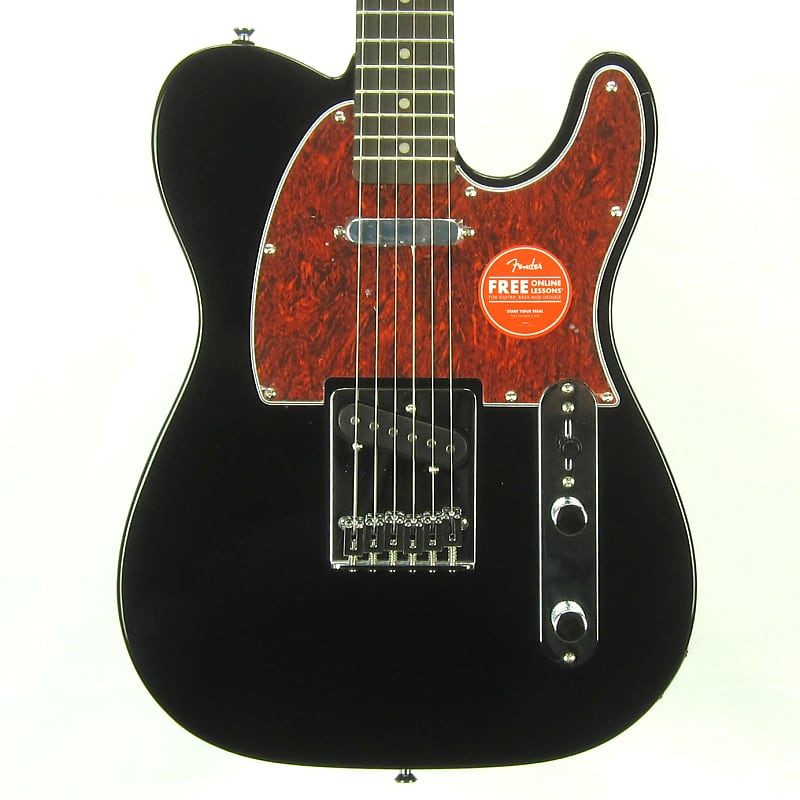 Squier FSR Affinity Series Telecaster, Laurel Fingerboard, Tortoiseshell  Pickguard, Black, Blem