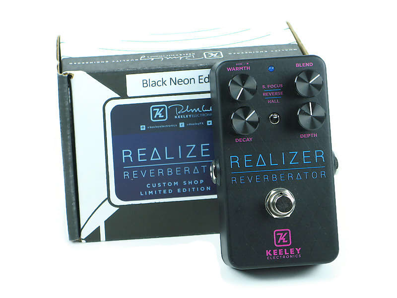 Keeley Realizer Reverberator 2020 Black Neon Edition