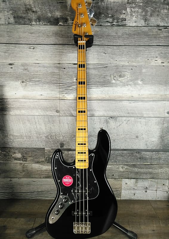 Squier Classic Vibe '70s Jazz Bass Left-Handed Black image 1