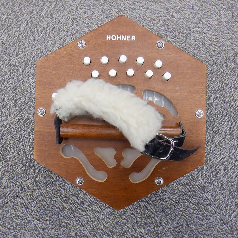 Used Hohner D40 CONCERTINA (Excellent w/Bag) Reverb