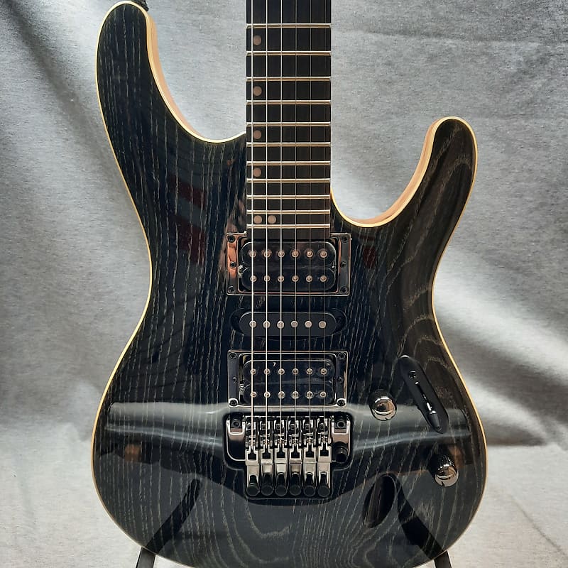 Ibanez S570AH-SWK - Silver Wave Black image 1