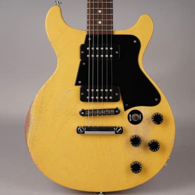 2005 Gibson Les Paul Special Double Cutaway Worn TV Yellow - Natural Relic  - w/HC | Reverb