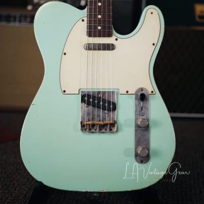 K-Line "Truxton" White Guard Tele Style Electric Guitar - In Surf Green image 2