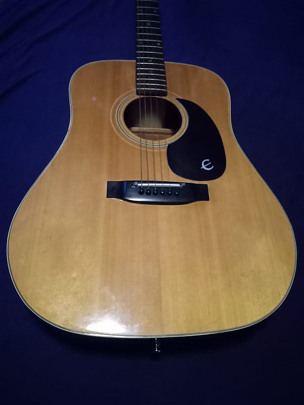 Epiphone Texan FT-145 1977 MIJ Natural Dreadnought Acoustic Guitar imagen 1