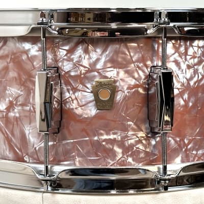 Ludwig 6.5x14" Classic Maple Snare Drum - Exclusive Rose Marine Pearl w/ Imperial Lugs image 1