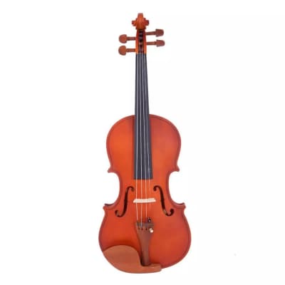 Full Size 4/4 Violin Natural Acoustic Solid Wood Violin Fiddle For Beginner With Case Rosin