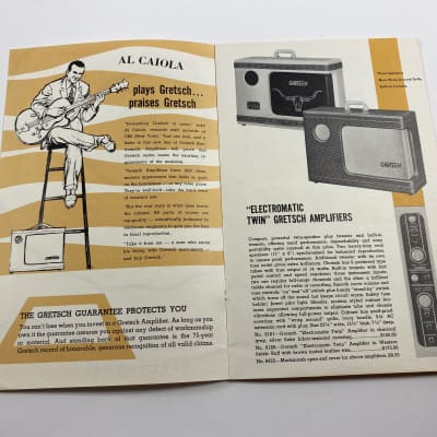 1950s Gretsch Electromatic Amplifier Catalog Case Candy Brochure image 3