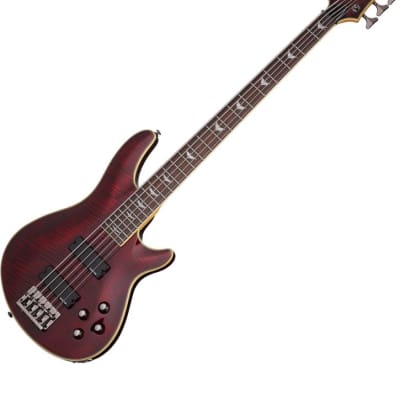 Schecter Omen Extreme-5 Electric Bass in Black Cherry Finish image 6