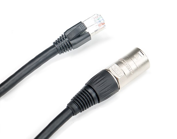Elite Core Audio SUPERCAT6-S-RE-3 Ultra Rugged Shielded Tactical CAT6 Ethernet to Booted RJ45 Cable - 3' image 1