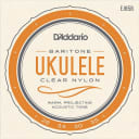 D'Addario EJ65B Custom Extruded Clear Nylon Ukulele Strings, Baritone, .028-.035