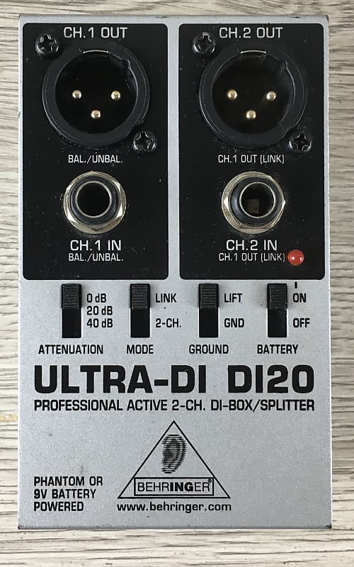 Behringer DI-20 Ultra DI Box image 1