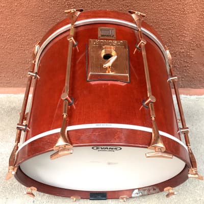 Sonor Vintage Hilite Classic Copper series  1990 Red stain wood with copper hoops image 7