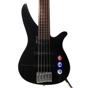 Yamaha RBX A2 5 string Electric Bass Guitar w lights 2000 s Black Reverb