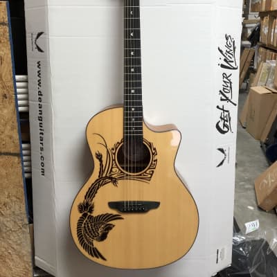 NEW Luna Oracle Phoenix 2 acoustic / electric guitar with preamp - Fishman for sale
