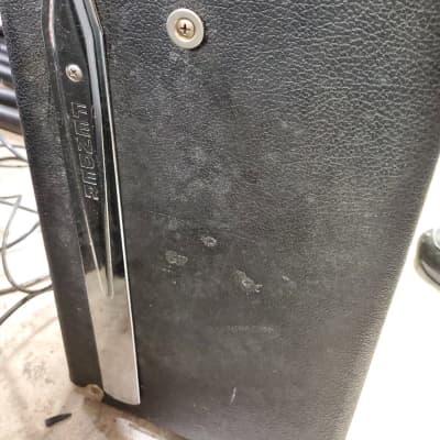 Vintage 1965 Fender Twin Reverb 2-Channel 85-Watt 2x12" JBL D120s Guitar Combo Black Panel with original paperwork and original (and newer) vibrato and spring reverb footswitch image 5