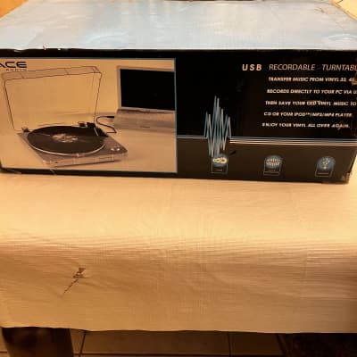 Grace Digital Audio Vinylwriter: USB Recordable Turntable AVPUSB01S Silver image 1
