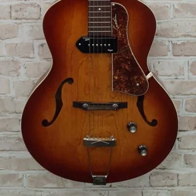 Godin 5th Avenue Kingpin Archtop Hollow Body Electric Guitar (Cognac Burst) image 3