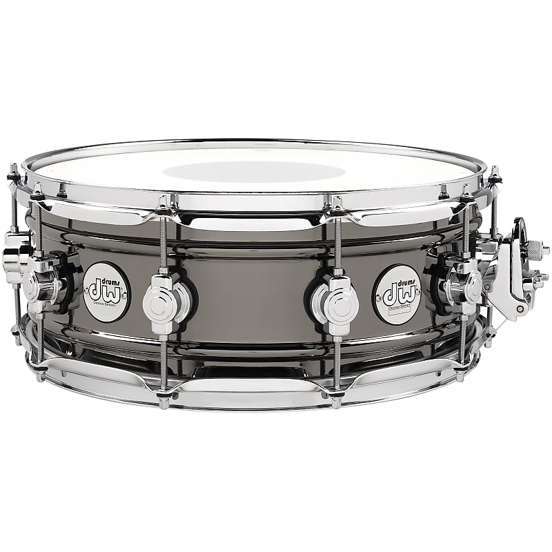 DW Design Series 5.5x14" Black Nickel Over Brass Snare Drum image 1