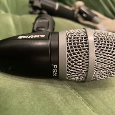 Shure PG56-LC Cardioid Swivel-Mount Dynamic Snare/Tom Microphone with A50D Mount 2010s - Black image 2