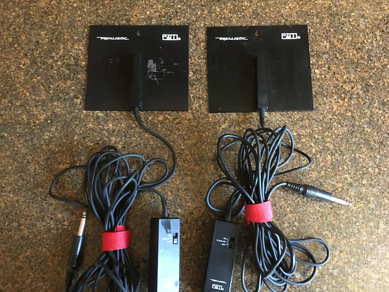 Realistic PZM Microphones Matched pair! Free shipping in Reverb