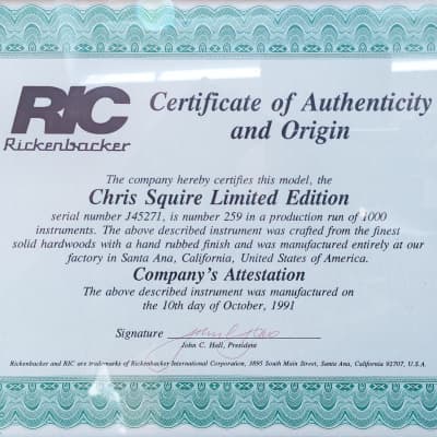 Rickenbacker 4001CS Chris Squire - Left-Handed image 24