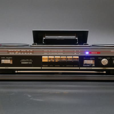 1985 Panasonic RX-FM25 Boombox, upgraded with Bluetooth, Rechargeable Battery and an LED Music Visualizer image 2