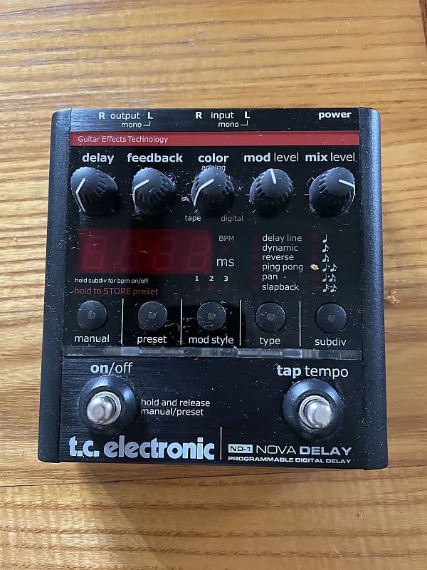 TC Electronic ND1 Nova Delay 2004 Present Black Reverb