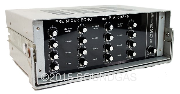 Binson PRE-MIXER ECHO PA 6 MN プリアンプミキサー Binson PA6MN Pre-Mixer Echo | Reverb