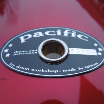 Pacific/DW 10x12 tom drum red red image 7