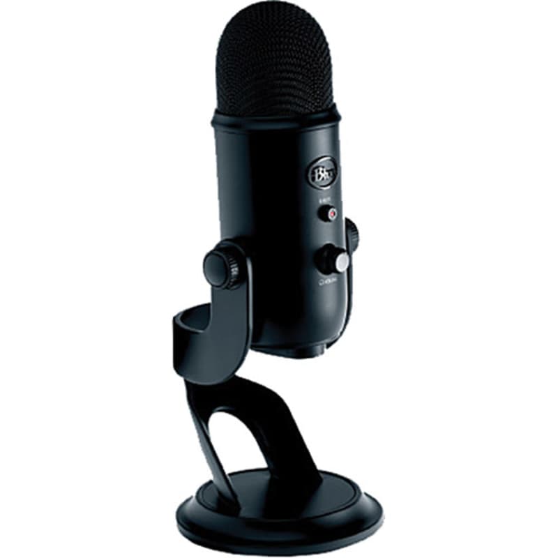 Blue Yeti Professional Multi-Pattern USB Condenser Microphone 988-000100  Blackout - US