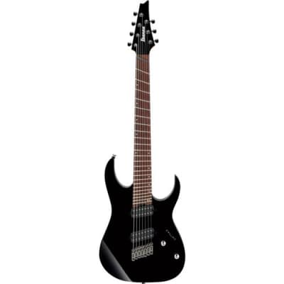 Ibanez RGIR27E-BK Iron Label 7-String Guitar EMG Pickups RG | Reverb