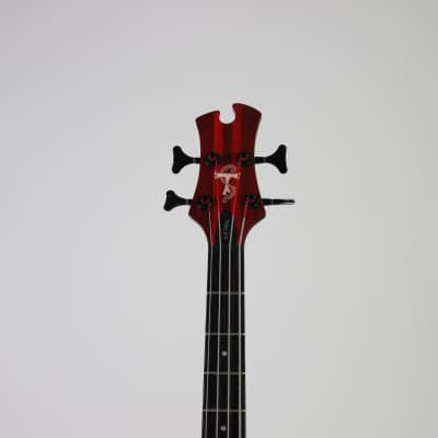 Used Tobias TOBY PRO 4 TRANS RED LEFTY Bass Guitars Red image 3