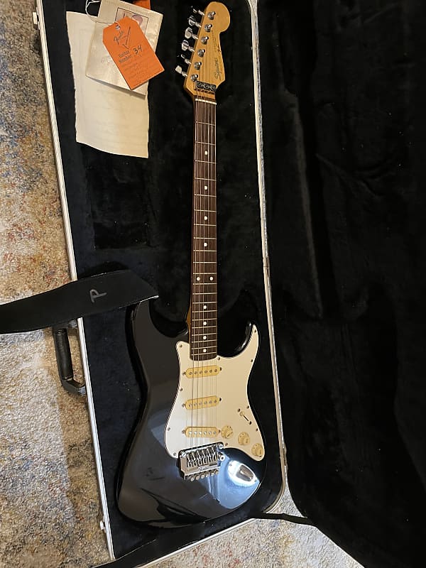 Squier E Serial Stratocaster 1980’s Black | Reverb