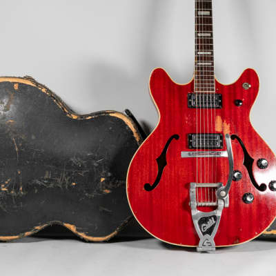 1967 Guild Starfire V Cherry Red Vintage Guitar w/OHSC image 7