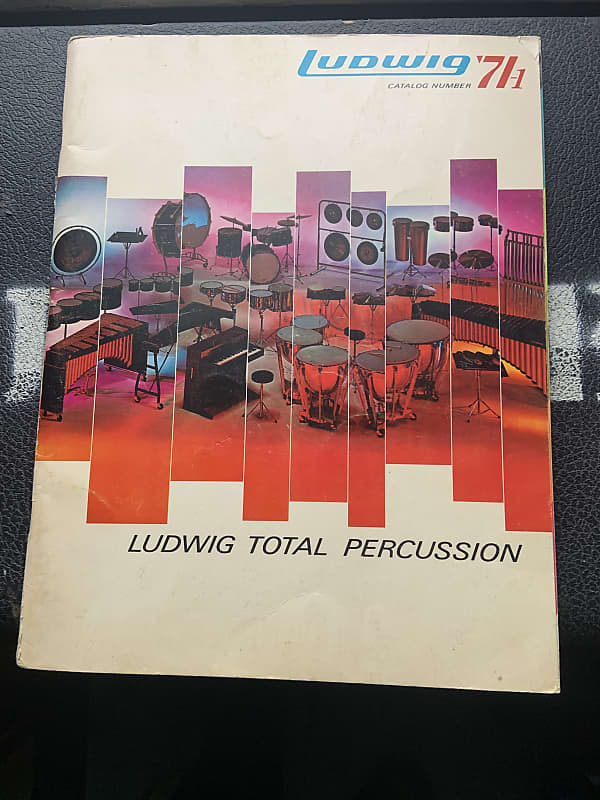 Vintage 1971 Ludwig 104 page color catalog Reverb