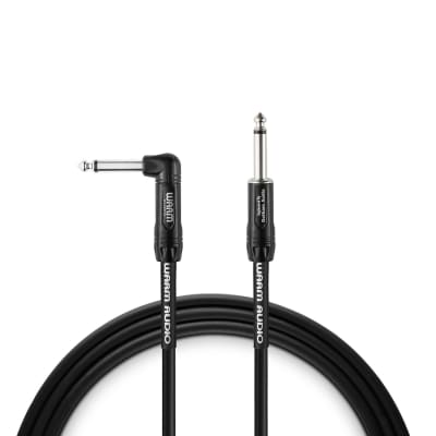 Warm Audio Pro Series Instrument Cable Straight to Right Angle - 10' image 1